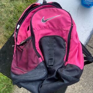 Pink Nike backpack